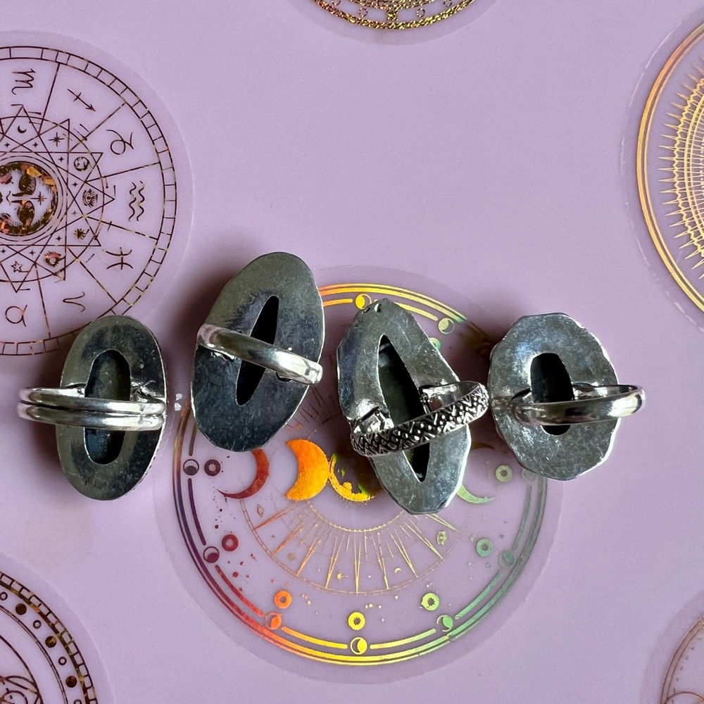 925 You Choose! Abundance Pyrite Ring 6, 6.5, 8.25, 8.5 - Picture 8 of 8